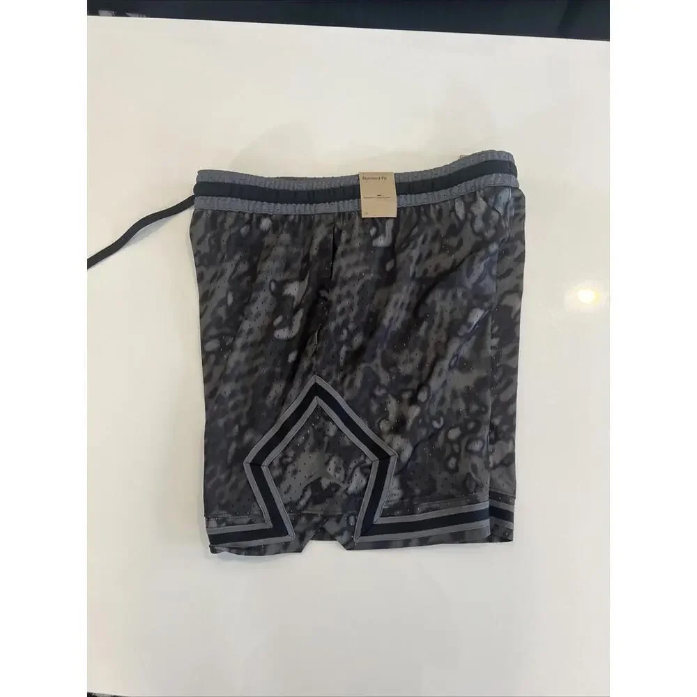 Nike Jordan Shorts Mens Small Black AOP Diamond Pattern Dri Fit FN5862-010